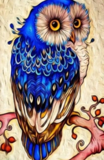 Diamond Painting Eule